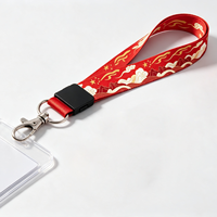 Lanière personnalisée par sublimation pour usine, avec logo sur mesure, en polyester, porte-clés et porte-badge d'identification