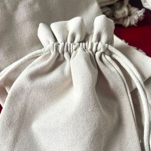 Bolsa de Regalo de Algodón Muselina Ecológica Personalizada por el Fabricante, Bolsa con Cordón de Algodón Natural con Impresión de Logotipo - Product Image 3