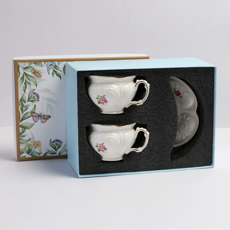 double cup and saucer