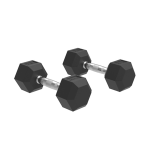 Mdbuddy <span class=keywords><strong>Hex</strong></span> cao su quả tạ trọng lượng thương mại cao su tráng quả tạ trọng lượng thiết bị tập luyện cho sức mạnh Đào Tạo - Product Image 1