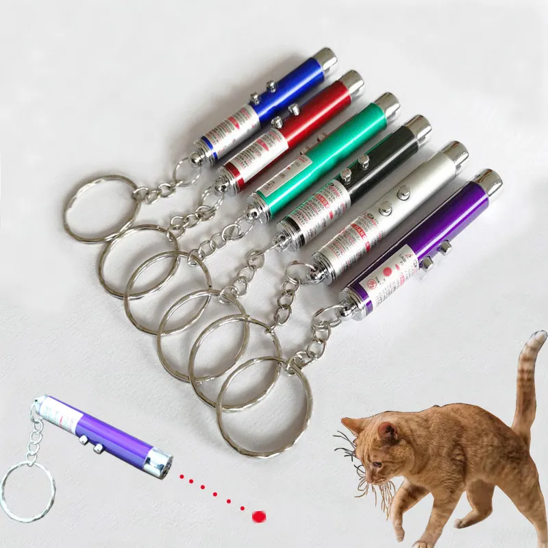 לייזר מצביע עט אינטראקטיבי מצחיק חתול טיזר אדום דוט אור חתול צעצוע חתלתול chaser מקל אינטראקטיבי לייזר חתול עט מצביע