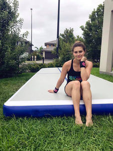 <span class=keywords><strong>Piste</strong></span> de dégringolade d'air <span class=keywords><strong>gonflable</strong></span> d'approvisionnement d'usine 2m de large 20cm d'épaisseur plancher <span class=keywords><strong>gonflable</strong></span> de gymnastique Logos personnalisés pour l'exportation - Product Image 5