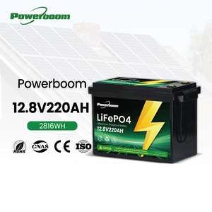 Baterai Lithium Iron Phosphate (LiFePO4) <span class=keywords><strong>Solar</strong></span> Split Deep Cycle 12.8V 220Ah untuk Penyimpanan Energi Rumah Tangga, Komunikasi CAN, Bersertifikasi CE - Product Image 1