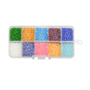 Imitation Pearl Seed <b>Bead</b> <b>Set</b> Glass Round <b>Beads</b> For Earring Making DIY Jewelry Accessories 10 Colors Organized Box - Product Image 3