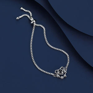 Envío de la gota Lovely Pet Cat Hand Chain Jewelry Hombres Mujeres Accesorio Chapado en proyección Gold Rose Cold Copper Bracelet - Product Image 2