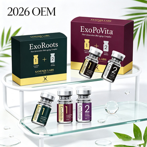 Suministro al por mayor OEM Suero de Ácido Hialurónico y Péptidos EXO con NAD Plus, PDRN y Colágeno, Fórmula Suave para el Cabello, Mantiene el Brillo Natural de la Piel - Product Image 4