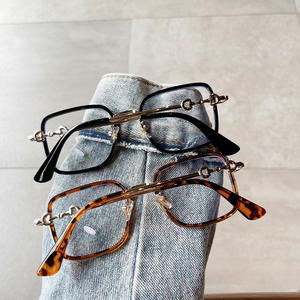 Lunettes de vue carrées de marque D, verres PC anti-lumière bleue, unisexe, taille moyenne S5 21050, origine Taizhou - Product Image 1