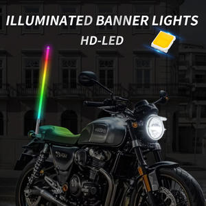 Lampe à drapeau RGB multi-spécifications 12V avec commande vocale et fonction minuterie, étanche IP65, contrôle par télécommande et application - Product Image 4