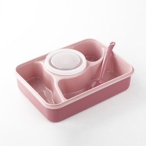 Hộp Cơm Trưa YOOYEE Bento Nhà Máy Trung Quốc BPA Hộp Lưu Trữ 3 Ngăn Miễn Phí & Thùng Đựng Thực Phẩm Hộp Nhựa PP Kín Khí Hình Chữ Nhật - Product Image 6