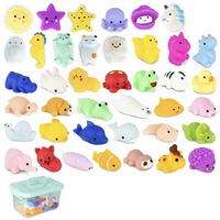 BONNYCO Petits Squishies – Lot de 40 Mini Jouets en Caoutchouc pour Fêtes d'Anniversaire d'Enfants, Idéal pour les 2-4 Ans, Récompenses Scolaires