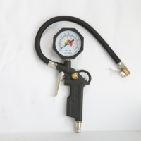 VORAN Gonfleur de pneus 3 en 1 avec manomètre, pistolet pneumatique robuste avec tuyau pour ateliers de réparation automobile