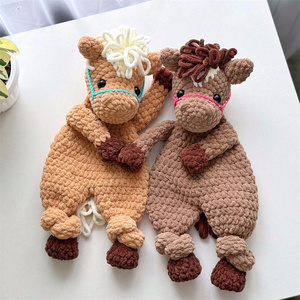<span class=keywords><strong>Crochet</strong></span> trang trại động vật Đồ chơi ngựa Comforter động vật dễ thương plushie <span class=keywords><strong>Crochet</strong></span> ngựa rúc bé Lovey <span class=keywords><strong>Crochet</strong></span> ngựa - Product Image 1