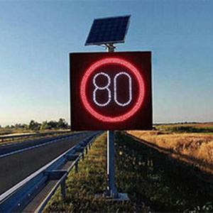 الصين متغير القياس تعمل بالطاقة لوحة تحذير المرور علامات الحد الأقصى عرض الصمام للطاقة الشمسية سرعة الرادار تسجيل - Product Image 4