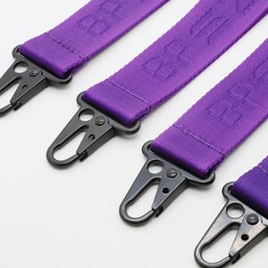 Personalized Premium Souvenirs of Financial Companies Wholesale <b>Custom</b> High Quality Jacquard Nylon <b>Key</b> Holder Lanyards - Product Image 2