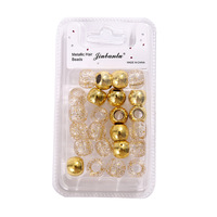 BELLEWORLD DIY cheveux accessoires perles pour la fabrication de bijoux environ 20pcs transparent paillettes poudre plastique poney perles acrylique perles