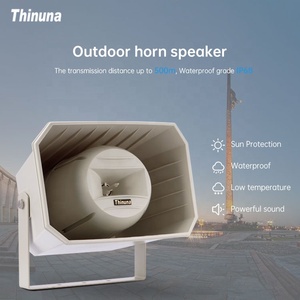 Thinuna MHS-50S Altoparlante a Tromba Full Range 50W/100W Sistema di Diffusione Sonora PA Impermeabile per Interni/Esterni Attivo e Alimentato - Product Image 5