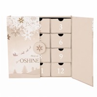 Boîte de calendrier de l'avent de Noël en forme de voiture de course avec logo personnalisé, 24 tiroirs, double porte, boîte cadeau en carton pour emballage de jouets en gros