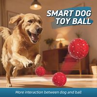 Balle lumineuse LED intelligente pour chien, design patte d'animal, rebondissante, interactive, auto-jeu, jouet électrique d'exercice pour animaux de compagnie OEM ODM