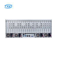 Server 4U 24 HDD bys 10-GPU V100/T4/P40 kapasitas penyimpanan kuat Server rak kinerja tinggi
