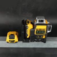 Niveau laser Dewal 12V Li-ion, mesure 16 lignes, auto-nivelant 4D 360° °   Ensemble de niveleurs laser verts pour la construction, la pose de carrelage et les travaux de cloisons sèches