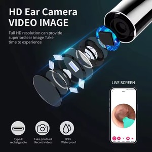 HD otoscope tai làm sạch thiết lập với máy ảnh USB C sạc nhà thông minh ráy tai sáp loại bỏ công cụ và Tai gậy - Product Image 4