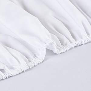 Vente en gros Drap-housse de table de massage en microfibre 130gsm blanc, Drap plat blanc pour SPA - Product Image 5