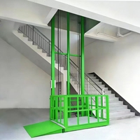 Plateforme élévatrice hydraulique télescopique murale en acier, petit élévateur de marchandises hydraulique avec télécommande électrique