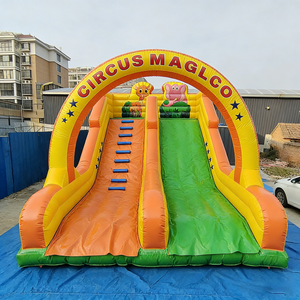 Château gonflable à thème de cirque magique Douerfei avec toboggan, en PVC, capacité de 500 kg, respectueux de l'environnement, pour usage commercial - Product Image 2