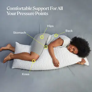 2022 nuovo cuscino di maternità completo tagliuzzato popolare, cuscino di gravidanza lungo di sostegno della vita per l'alimentazione di maternità di sollievo dal dolore