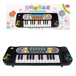 HY Toys novo instrumento musical multifuncional para bebês, piano eletrônico, instrumento musical educacional para crianças, simula 11 modos de