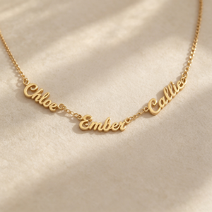 Collana Personalizzata con Nome in Acciaio Inossidabile Placcato Oro 18K per Compleanno, Uso Quotidiano, Gioielli Delicati all'Ingrosso per Regali da Donna - Product Image 2