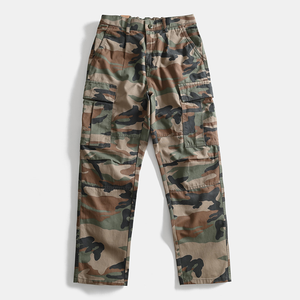 <span class=keywords><strong>Pantalon</strong></span> cargo camouflage en coton pour homme, style américain, coupe droite ample, décontracté, multi-poches, pour l'automne et l'hiver - Product Image 4