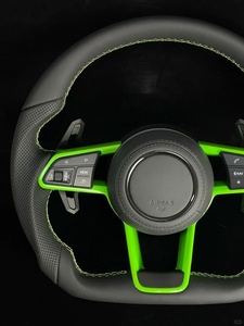 Volante Deportivo Personalizado de Fibra de Carbono para Audi Serie Sedan A3 A4 A5 <span class=keywords><strong>S3</strong></span> S4 S5 RS3 RS4 RS5, Diseño en Forma de D con Palanca de Cambios - Product Image 4