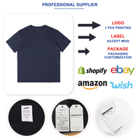 T-shirt ample de haute qualité pour homme, 240 grammes, simple, respirant et rafraîchissant, avec col en V métallique, idéal pour l'été