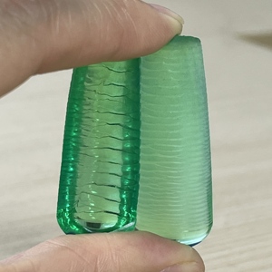 Wholesale Synthetic Uncut <b>Material</b> 78# Green Synthetic Corundum Rough - Product Image 2