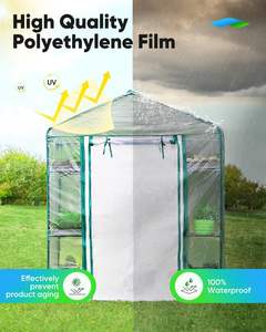 Invernadero portátil de varios niveles para exteriores, jardín, invernadero, protección contra heladas para plantas, Material de marco, naturaleza de plástico - Product Image 2