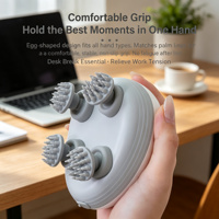 Masseur Électrique Portable Sans Fil pour Cuir Chevelu en Forme de Patte de Chat 4D, Étanche et Rechargeable, pour Soin Capillaire, Soulagement du Stress et Relaxation Spa