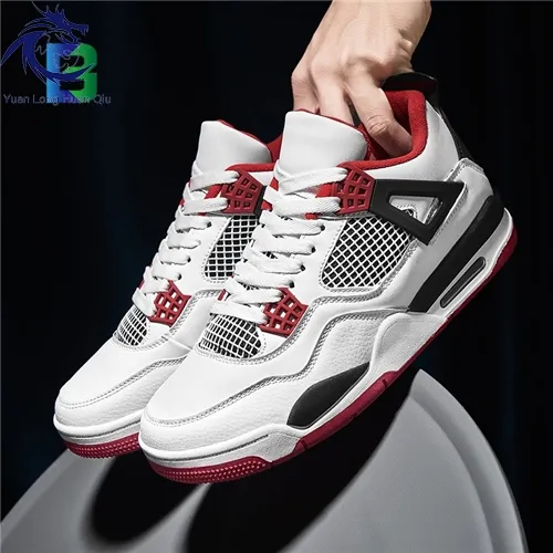 Quality Outdoor Exercise Large Size Sneaker Fashion Design High Cut Men Basketball Shoes