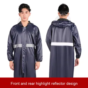 Vélo de randonnée en plein air pour <span class=keywords><strong>poncho</strong></span> moto adulte imperméable réfléchissant en PVC imperméable une pièce spécial pour les fortes pluies - Product Image 3