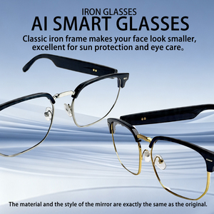 Gafas Inteligentes con IA, Material de PC Inyectado, Montura Semi-sin Aro con Piezas Metálicas, Diseño Compuesto Inyectado en Metal, Equipadas con Enses - Product Image 2