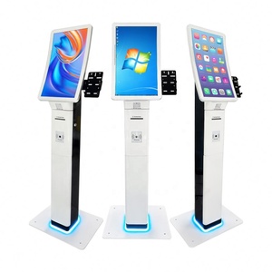 23.6/32'' Curved Screen <b>Printer</b> Kiosk Multi-function Self Service <b>Scanner</b> Kiosk A4 Pos Holder Self Service Kiosk in Restaurant - Product Image 5