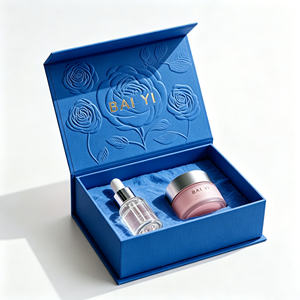Luxury Velvet Rigid Boxes for Nail Polish Perfume Essential Oil Serum-Recycled Materials Eco-Friendly Cosmetic <b>Paper</b> Embossing - Product Image 2