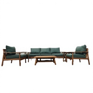 Meubles de jardin d'extérieur, ensembles personnalisés en bois et aluminium, conception OEM ODM pour tables et chaises de jardin d'hôtel - Product Image 3