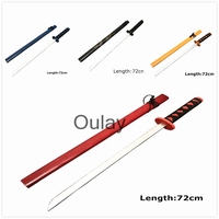 Épée en bois de 72cm pour enfants, jouets d'entraînement, Cosplay Katana, vacances, cadeaux bon marché