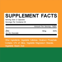 Comprimés de Zinc Picolinate OEM Non-OGM, Comprimés de Zinc Picolinate pour le Bien-être Familial, Complément Alimentaire en Capsules