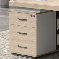 Muebles de oficina modernos, mesa de ordenador ejecutiva de madera gruesa de alta calidad, cajones de características duraderas para edificio de oficinas, muebles de oficina, estilo ejecutivo, de alta calidad