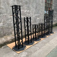 Kkmark – accessoires de treillis circulaire de nouveau design, plaques de base en acier pour les événements totem dj cabine de musique, structure d'éclairage