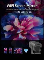 Mini projecteur intelligent portable HY320, 300 lumens, rotation à 180 degrés, correction automatique de la distorsion trapézoïdale et prise en charge 4K, système d'exploitation Android 13