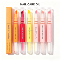 Stylo d'huile pour cuticules format voyage 2ml, revitalisant pour ongles, élimine les peaux mortes, hydrate la peau des doigts, fournitures de manucure, logo personnalisé