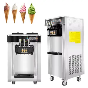 Vollautomatische 7-tage-waschfreie Eismaschine 48L/H dreifarbige vollautomatische gewerbliche vertikale Eismaschine